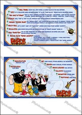 Bally Popeye 1994 Cartes