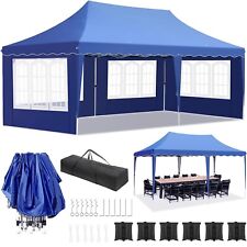Tonnelle pliante de Jardin terrasse 6x3m Gazebo Exterieur pour Fête Camping