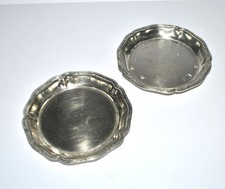 FRENAIS Lot 2 Dessous de carafe - Porte-bouteille vintage en métal argenté