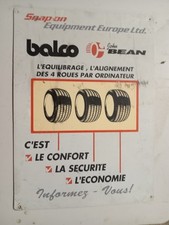 D Plaque plexiglas Snap On Balco Bean geometrie trains roulants 65 x 47 cm decor