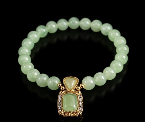 Bracelet doré femme perles - bracelet,