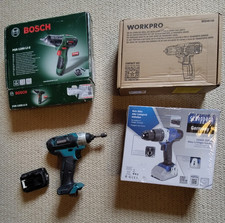 IMPORTANT ET BON LOT DE VISSEUSE/PERCEUSES SANS FIL BOSCH/MAKITA/WORKPRO/SCHEPPA