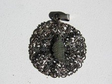 Ancien Bijoux Régional  - Pendentif métal argenté ou argent - CORSE Corsica