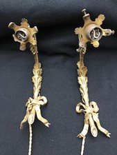 2 ancien applique bronze noeud louis xvi napoleon III