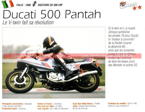 Ducati 500 pantah desmo 1980 - 500,