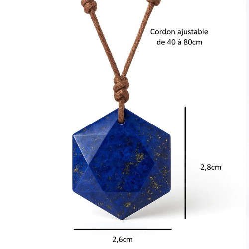 Pendentif lapis lazuli - pendentif, en