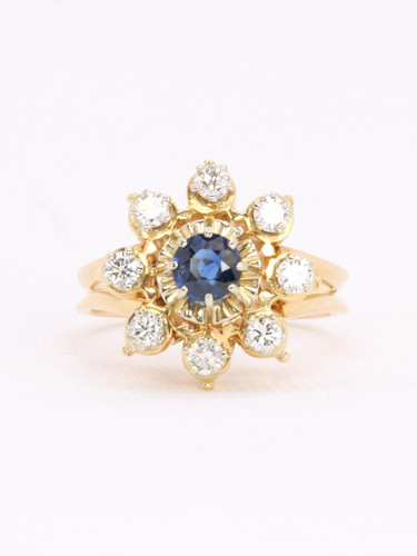 Bague marguerite jaune - marguerite, or