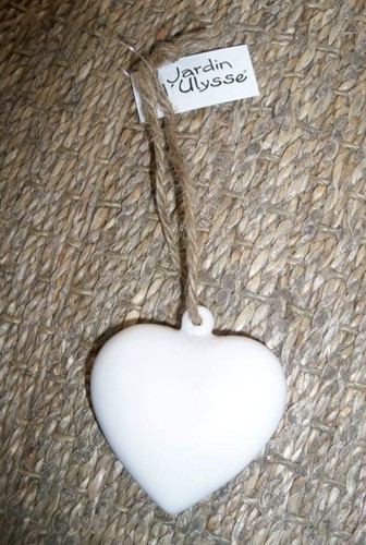 Coeur céramique blanc à - en,