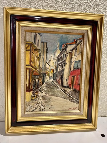 Huile sur panneau - sur,