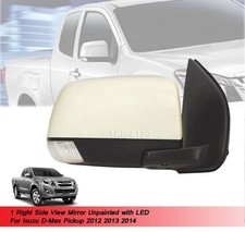 Rétroviseur latéral droit non peint avec LED pour camionnette Isuzu Dmax...