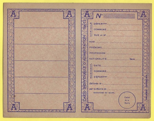 Carte individuelle - carte,