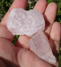 Lot 2 Quartz Rose naturel