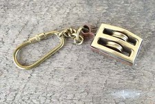 Solide Laiton Marin Porte Clé