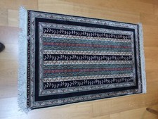    HEREKE tapis turc en pure soie naturelle signé 124 x 83 cm 
