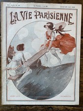 La Vie Parisienne  1922#34 -LEO FONTAN  "Sports d'été...l'Escarpolette "-Curiosa