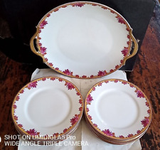 porcelaine de Limoges par André François (1919-1934) - 12 assiettes + 1 plat