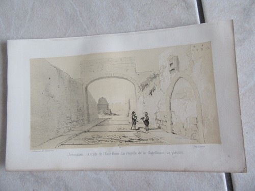 Gravure 1860 jerusalem arcade - 1860,