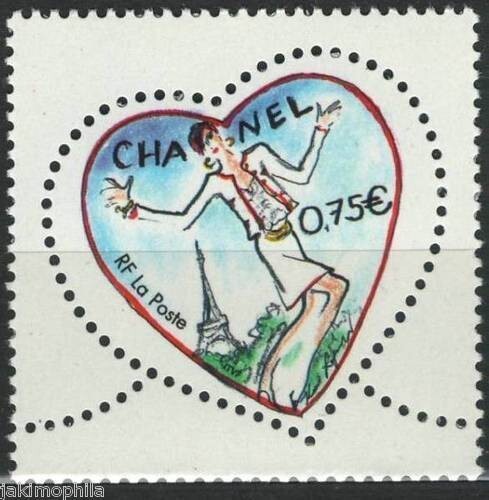 Timbre france coeur - -,