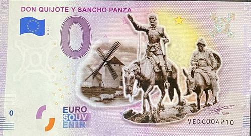 Billet euro don quijote y - quijote,