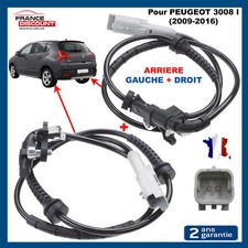 Capteur Vitesse de Roue ABS Arrière GAUCHE ET DROIT Compatible pour PEUGEOT 3008