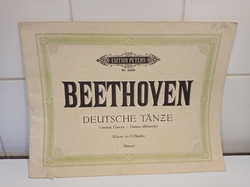 Partition beethoven danses - partition,