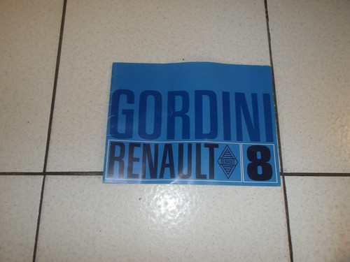 Brochure renault gordini - brochure, 8