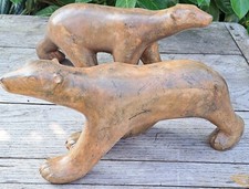 ! OFFRE DE PRINTEMPS 2 OURS BRONZE ANIMALIER PIERRE CHENET SIGNATURE + CACHET  !
