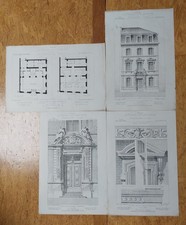 Dessins de la Caisse d'Epargne à Lyon Mr Charvet architecte