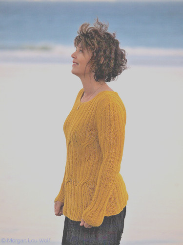 Pull coton phildar jaune - pull,