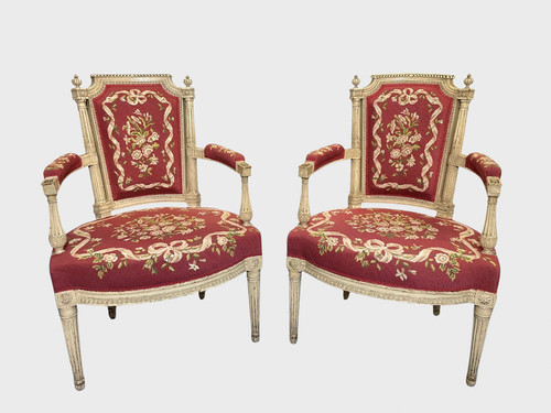 Paire fauteuils directoire - de,