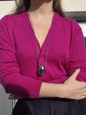 Collier argenté style COS