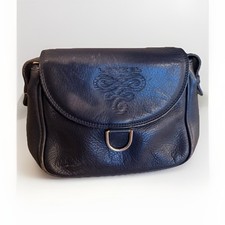 LANCEL Black Pebbled Shoulder