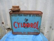 Ancien Bidon CYLINDOL Pas Aviation Esso Castrol Shell Motul Veedol
