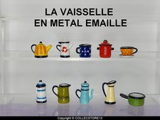 SERIE COMPLETE DE FEVES VAISSELLE METAL EMAILLE   2026