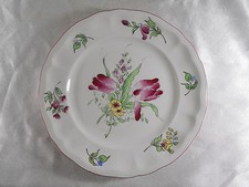 ( 496 ) ASSIETTE EN DEMI PORCELAINE OPAQUE DE LUNEVILLE KELLER & GUERIN SIGNEE 