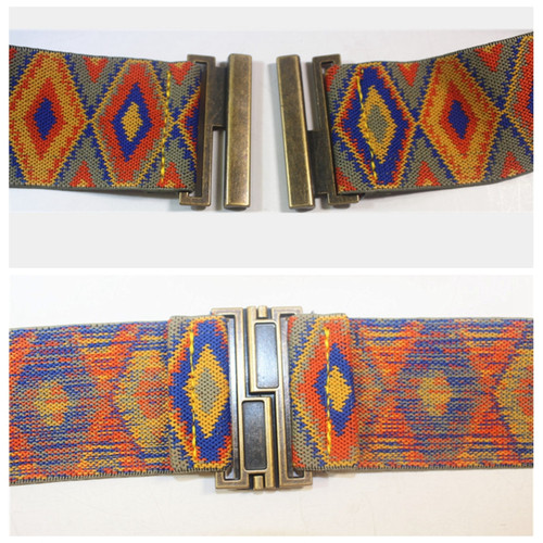 Femme ethnique rétro - rétro, ceinture