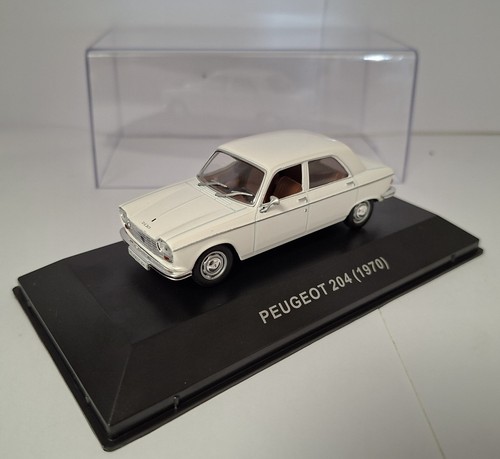 Peugeot 204 1970 blanc - blanc, 1/43
