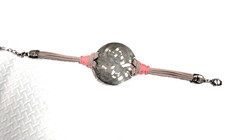 Bracelet gas plaque ronde - bracelet,