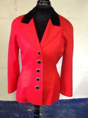 Carlisle red wool jacket - ,