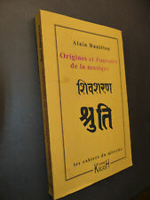 origines et pouvoirs de la musique Alain Danielou cahiers du Mlecha 