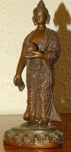 Statue bronze bouddha - statue, en