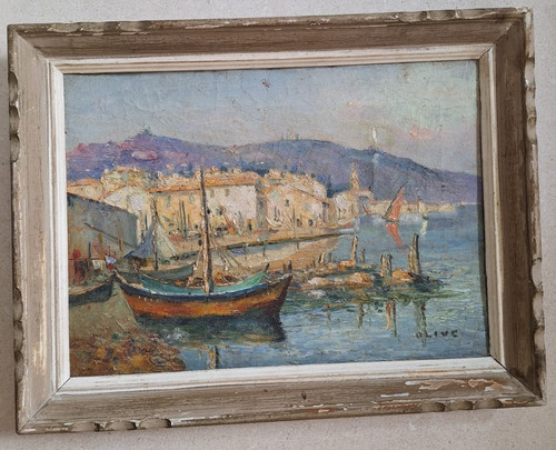 Huile sur toile paysage - huile,