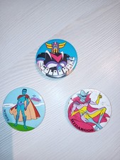 LOT 3 BADGES VINTAGE GOLDORAK