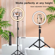 10 " LED Anneau de Lumière Avec Trépied Handyhalterung LED Selfie Lampe Dimmable