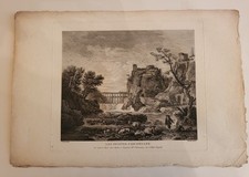 D'après Joseph VERNET (1714-1789)  - Les cascatelles - Eau-forte - XVIIIe s