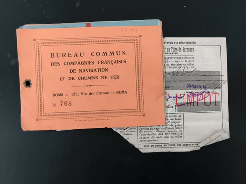 1924 billets de - de, trains