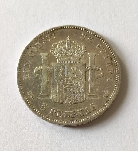 Monnaie pesetas alfonso xii - 5,