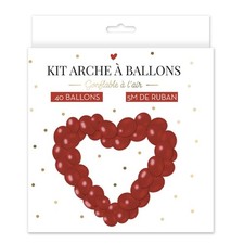 Kit Arche Cœur à 40 Ballons