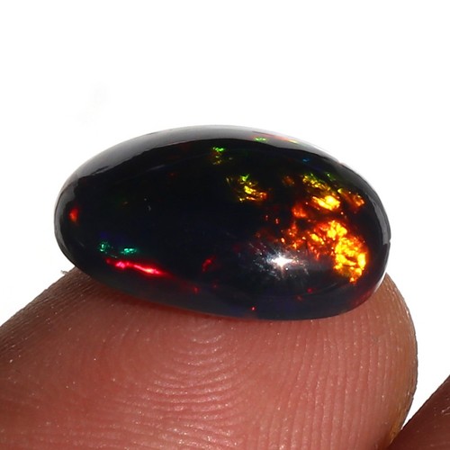 Cabochon feu opale noire - cabochon,