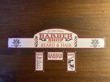 Playmobil Western * Barber Shop *autocollant - Sticker Maison Western